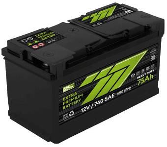 777 GREEN 75 Ач
