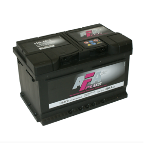 Автомобильный аккумулятор AFA 72 А.Ч. низкий обратная полярность