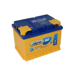 Автомобильный аккумулятор АКОМ 60.0 А. Ч. (низкий)