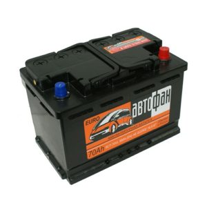 Автомобильный аккумулятор АКОМ АВТОФАН 70 А.Ч. обратная полярность