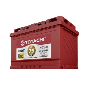 Автомобильный аккумулятор "TOTACHI NIRO MF" 75 А.Ч. прямая полярность