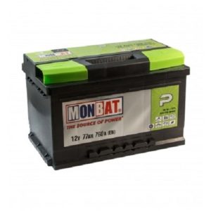 Автомобильный Аккумулятор "MONBAT P" 77. А.Ч.