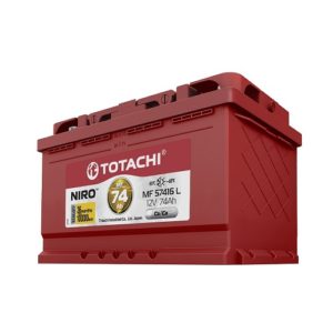 Автомобильный аккумулятор "TOTACHI NIRO MF" 74.0 А.Ч. (Низкий) обратная полярность